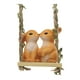 thumbnail image 1 of Estatua de jardín de animales de swing, linda figura, manualidades regalo divertido, adorno de resina de dibujos animados, escultura colgante para Estatua de conejo, 1 of 8