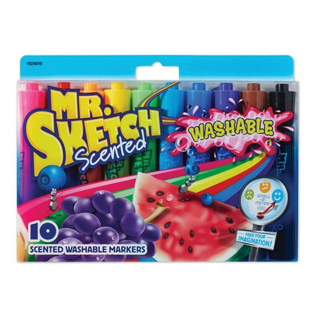 Mr. Sketch® Scented Washable Chisel Marker Sets, 10-Color