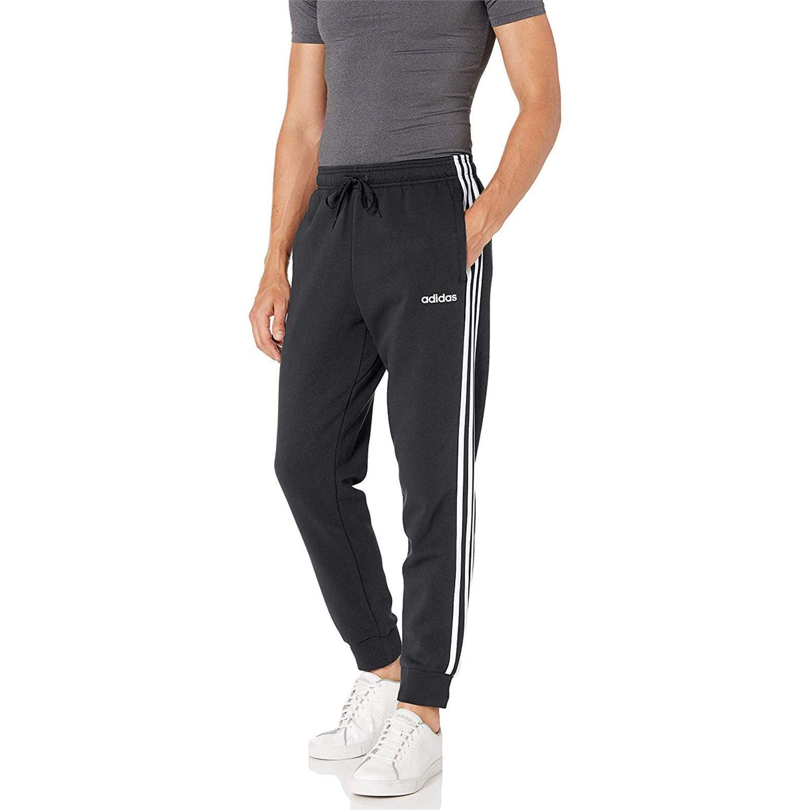 Adidas Men's Athletic Essentials 3-Stripes Tapered Cuffed Training ...