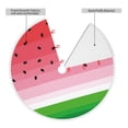thumbnail image 2 of Rocae Watermelon for Christmas Tree Skirt with Pom Pom Trim for Holiday Party for Holiday Home Decor Indoor Outdoor-30", 2 of 7