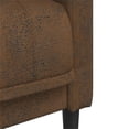 thumbnail image 6 of Bowery Hill Contemporary Large Durable Sofa in Brown Faux Suede, 6 of 12
