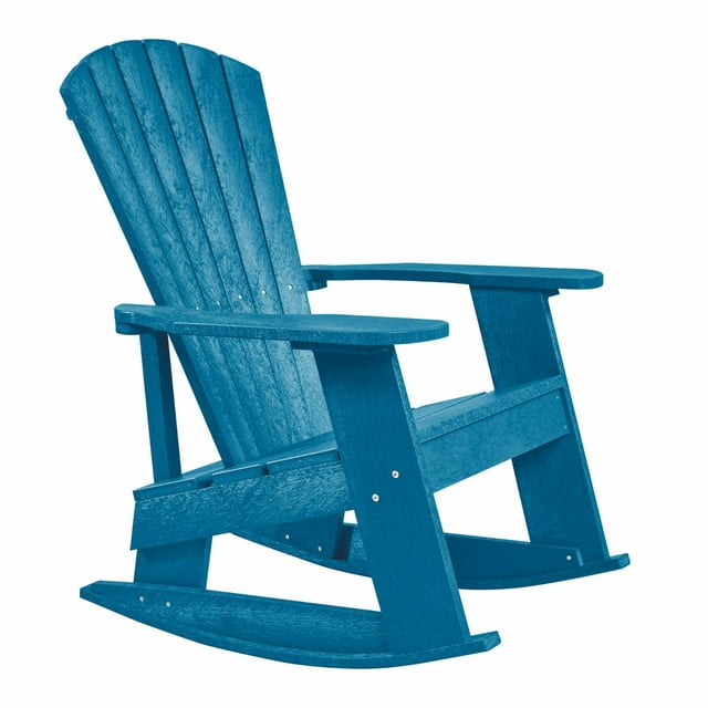 HN Outdoor Logan Recycled Plastic Adirondack Rocking Chair