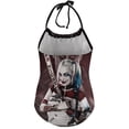 thumbnail image 2 of Harley Quinn Joker Children's One-piece Swimwear Halterneck Swimsuit Summer Beach Girl's Bathing Suits Breathable Beachwear, 2 of 7