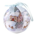 thumbnail image 3 of 6-Pack Shatterproof Snowfall Theme Christmas Ball Ornaments, 3 of 4