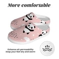 thumbnail image 6 of Wukai Panda Print Women's Indoor Bedroom Slipper Slip On Shoes, Unisex House Shoes with Anti-Skid Sole for Men, Gift for Women Men-13, 6 of 7