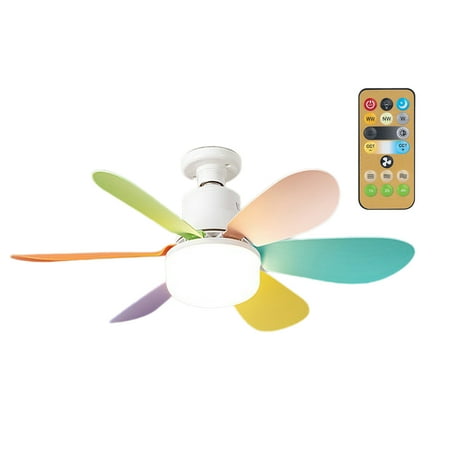 

GoldHub Ceiling Fan Light with Brushless Motor Remote Control Dimmable Energy-Saving Quiet Operation Small Electric Ceiling Light with Fan