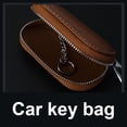 thumbnail image 4 of Wweixi Car Remote Control Key Storage Bag Solid Color Zipper Case Cover Protector White, 4 of 6