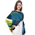 thumbnail image 4 of Frog Elegant Chiffon Yarn Silk Scarf for Women - Translucent and Breathable - 180*73 Size - Fashion Accessory for Summer and Spring, 4 of 6