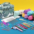 thumbnail image 3 of KRABALL Cotton Yarn Thread Ball For Crochet Knit Hook Sets Hand Knitting Needles Tools Crochet Ball Markers Accessories With Bag, 3 of 5