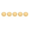 thumbnail image 1 of 5 piezas de repuesto de corona de reloj, accesorios de repuesto de cabeza de reloj mecánico de cuarzo plano de acero, dorado, 6mm/0,24 pulgadas, 1 of 10