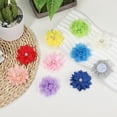 thumbnail image 3 of Flores de Chifón Uxcell, Apliques de Tela de Malla para Costura, Embellecedores para Diademas, para Decoración de Bodas de Manualidades DIY Azul, 3 of 7