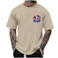 thumbnail image 2 of Cmfcve Summer Men's Tees Short Sleeve Round Neck Sports T-shirt Coconut Printed Breathable Outdoor Shirt, 2 of 5