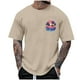 thumbnail image 2 of Tops para hombre, blusas y camisas de cuello redondo y manga corta para hombre, blusas casuales de cuello redondo con estampado de moda para hombre, blusas de cuello redondo y manga corta para hombre., 2 of 4