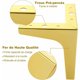 thumbnail image 2 of Juego de 8 patas de sofá doradas de 10 cm, pata de mueble dorada que soporta hasta 600 kg, pata de sofá de metal dorada con 40 tornillos, pata de mueble dorada de 10 cm para sofá, mueble de TV, armari, 2 of 5