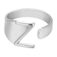 thumbnail image 1 of Fiudx Anillo de Pareja de Moda con Veintiséis Letras Inglesas, Anillo Abierto, Joyería para Parejas, 1 of 2