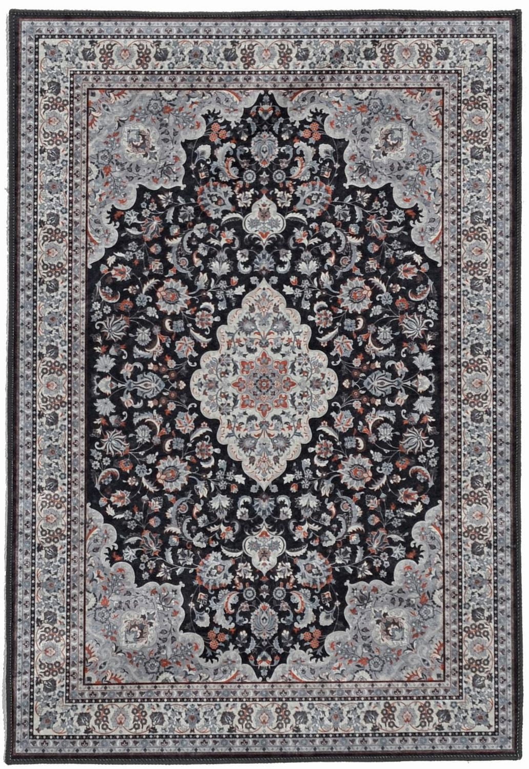 Emerald Paulson Cream & Blue 3'3" x 5' Accent Rug