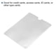 thumbnail image 4 of Uxcell Protector de Identidad Antirrobo con Bloqueo RFID para Pasaportes, Blanco, Paquete de 10, 4 of 5