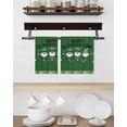 thumbnail image 3 of St Patricks Day Kitchen Dish Towels for Drying Dishes Set of 4, Gnomes Green Shamrock Spring Gold Coin Striped Waffle Weave Microfiber Hand Tea Bathroom Towels Quick Dry & Absorbent Towel 15.7x23.6, 3 of 7