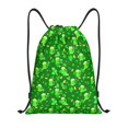 thumbnail image 1 of Saiise St Patrick's Day2 Pattern Sports Drawstring Backpack - String Swim Gym Bag with Wet Proof Pocket for Women&Men-Medium, 1 of 6