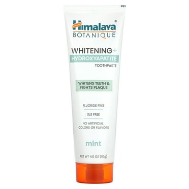Himalaya Botanique Whitening   Hydroxyapatite Toothpaste, Mint Flavor, Nano Hydroxyapatite, 4 oz