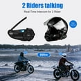 thumbnail image 4 of EJEAS Motorcycle Helmet Bluetooth Intercom 2 Rider 800M, 4 of 5