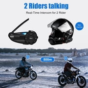 EJEAS Motorcycle Helmet Bluetooth Intercom 2 Rider 800M