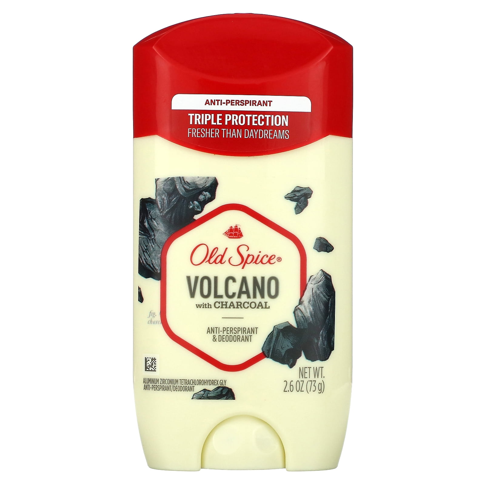 Old Spice, AntiPerspirant Deodorant, Volcano with Charcoal, 2.6 oz (73