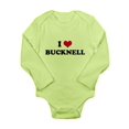 thumbnail image 1 of CafePress - _I_HEART_BUCKNELL - Long Sleeve Infant Bodysuit, 1 of 1