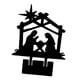 thumbnail image 5 of Adorno de Jesús, estatua de la Sagrada Familia, figuras coleccionables, decoración de la capilla del hogar Estilo negro B, 5 of 9