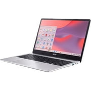 Acer Chromebook 315 CB315-4H - Intel Pentium Silver - N6000 / up to 3.3 GHz - Chrome OS - UHD Graphics - 4 GB RAM - 128 GB eMMC - 15.6 TN 1366 x 768 (HD) - Wi-Fi 6 - pure silver - kbd: US