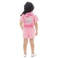 thumbnail image 4 of Barbie Toddler Girl Western Graphic Print Twill Romper with Short Sleeves, Sizes 12M-5T, 4 of 8