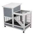 thumbnail image 2 of Spaco Large Bunny Hutch for 1-2 Rabbits - Solid Fir Construction, Secure Gridding Fences & Lockable Door, 2 of 13