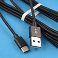 thumbnail image 2 of Injueey Línea de datos de cable de carga tipo C de 1/2/3 metros para S9 S8 Plus Note 8 Cable de carga rápida USB-C Teléfono y Comunicación negro 2m, 2 of 6