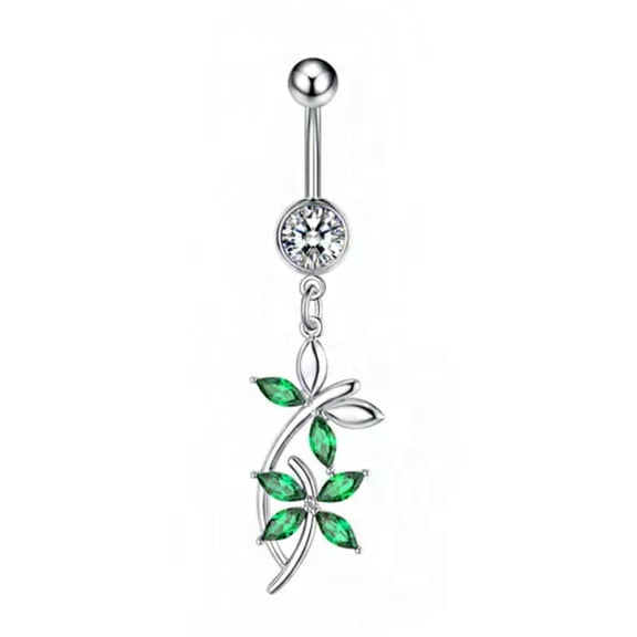 HOOUN 1pc CZ Star Belly Navel Button Rings Belly Navel Rings Body Piercing Jewelry-1