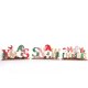 thumbnail image 1 of ER 3 piezas de decoraciones navideñas, artesanías de madera, adornos de muñecos sin rostro pintados Rojo Verde, 1 of 5