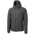 thumbnail image 2 of Men's-Cutter & Buck  Gray Ohio State Buckeyes Mission Ridge Eco Insulated Repreve Hooded Full-Zip Puffer Jacket, 2 of 3