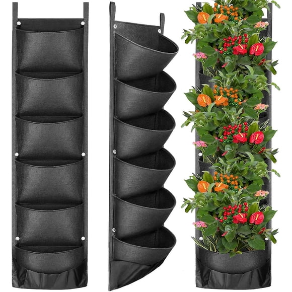 Strawberry Planting Bag, 2 Pack 10 Gallon Strawberry Grow Bags With 8 Side Grow Pockets, Breathable Non-Woven Fabric Reinforced Handle For Garden Strawberry