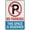 Warning Sign 6, variant on Tin Sign No Parking On Grass Your Vehicle Will Be Towed At Owners Expense - 8"x12" - Safety Restriction Alert
