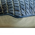 thumbnail image 5 of The HomeCentric Decorative Navy Blue Pack of 2, 22"x22" (55x55 cm) Throw Pillows, Velvet Textured, Lattice, Geometric Pattern Throw Pillows For Couch, Geometric Pattern Modern Style - Geolattice Navy, 5 of 5