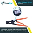 SharkBite PEX Clamp Tool, 3Handle Tool with Orange Handle, Plumbing