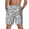 thumbnail image 4 of Haiem Snake Mens Swim Trunks with Compression Liner 2 in 1 Swimming Shorts Stretch Swimwear Quick Dry,Board Shorts-X-Large, 4 of 9