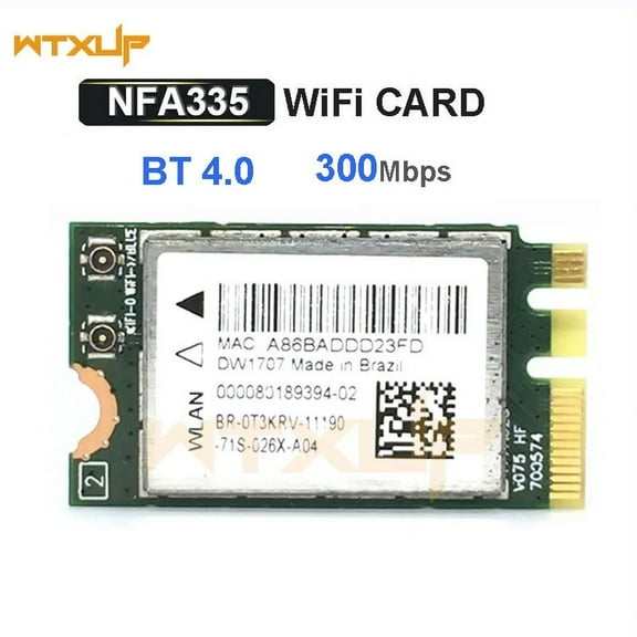 300mbps wireless Qualcomm Atheros qcnfa335 qca9565 nillkin adapter 2.4g Bluetooth V4 WiFi WCDMA card M2 listed for Dell dw1707