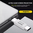 thumbnail image 5 of Hoibon USB C Male to Male for Thunderbolt 4/3, 40G USB C Coupler Extender Support PD 140W, 8K@60Hz for MacBook Pro/Air, Laptop, Phones and More Type C Devices 2 Pack, 5 of 7