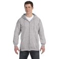 thumbnail image 1 of The Hanes 97 oz Ultimate Cotton 90/10 Full-Zip Hood - LIGHT STEEL - M, 1 of 1