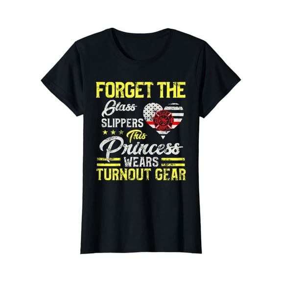 Sam Soft Womens This Princess Wears Fire Turnout Gear Female firefighter T-Shirt Full Size S-5XL