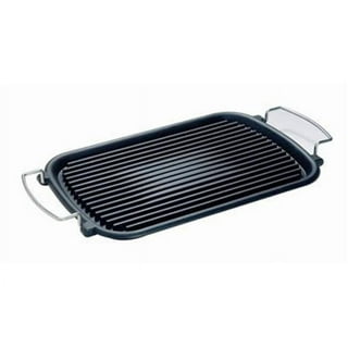 Cast Iron Pan 26x32 cm Rectangular Non-Stick Steak Pan, Metal Handle Gas  Stove Oven Baking Tray Delicious Hybrid