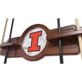 thumbnail image 3 of University of Illinois Solid Wood Cue Rack with a English Tudor Finish, 3 of 3