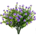 thumbnail image 1 of 4pcs7 Cabeza 35 Tenedores Eucalipto Rosa Flor Falsa-Púrpura Ofspeizc MZQ-0790-1, 1 of 8