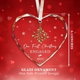 thumbnail image 2 of Engagement Gifts for Couples,Engagement Gift for Newly Engaged Couples,Women,Her,Bride to Be Gifts,First Christmas Engaged Ornament 2025, 2 of 6
