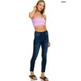 thumbnail image 3 of Zenana Women's Wide Pattern Knit Washed Ribbed Bandeau Seamless Nylon Cropped Tube Top, 3 of 3